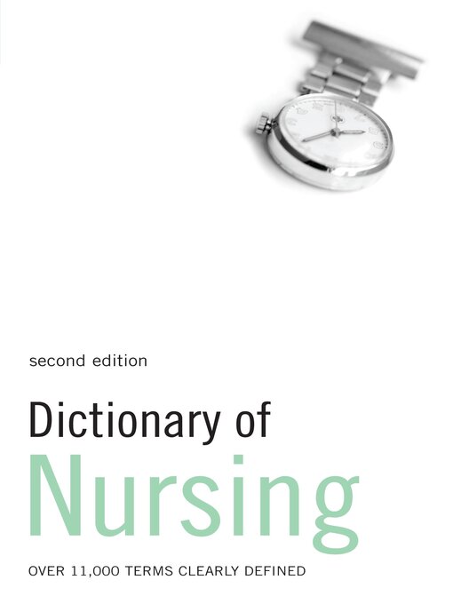 Title details for Dictionary of Nursing by Bloomsbury Publishing - Wait list